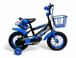 Kinderfahrrad, f&uuml;r Jungen und M&auml;dchen, 12 Zoll Mr. Bear, h&ouml;henverstellbares Kinderfahrrad