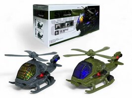 Helikopter - gevechtshelikopter met draaiende propellers - geluid en licht - Bip&amp;Go