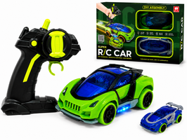 RC Auto zelfbouwpakket - Super doe-het-zelf bouwpakket - Met LED-verlichting, 2 verwisselbare carrosserie&euml;n 