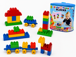 Blocks - Bouwblokken Set &ndash; 52 delig met Opbergtas voor Peuters