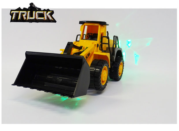 Graafmachine Bulldozer speelgoed met licht en geluid - Truck Engineering 30CM