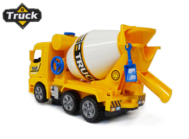 Betonmixer vrachtwagen speelgoed truck- met licht en geluid - deuren op en dicht functie - 29.5CM