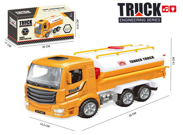 Tankwagen speelgoed met licht en geluiden - Truck Engineering series