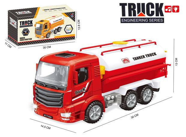 Tankwagen speelgoed met licht en geluiden - Truck Engineering series