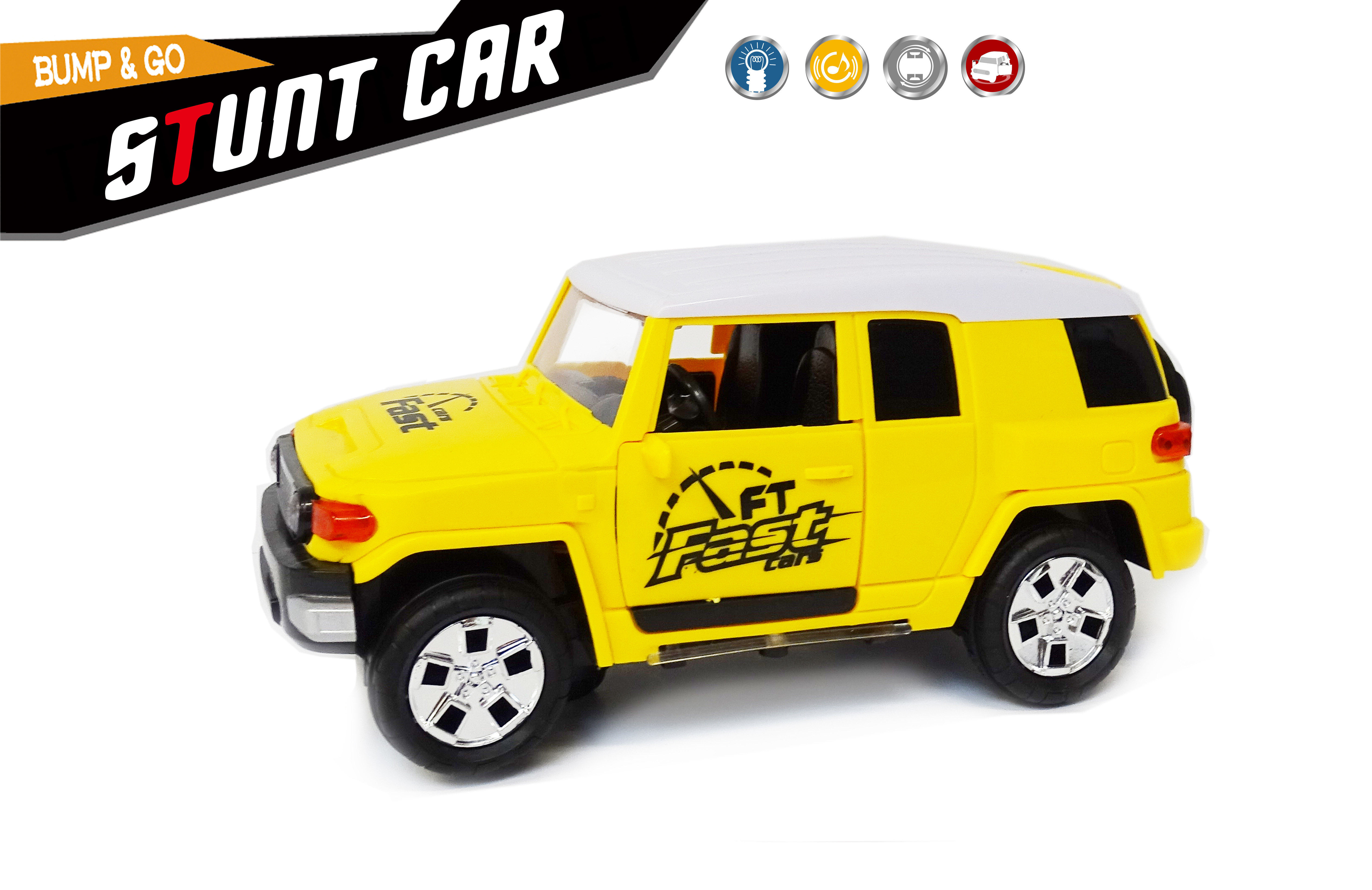 Stunt auto speelgoed - Super Max - Hummer met acrobatisch beweging 20CM