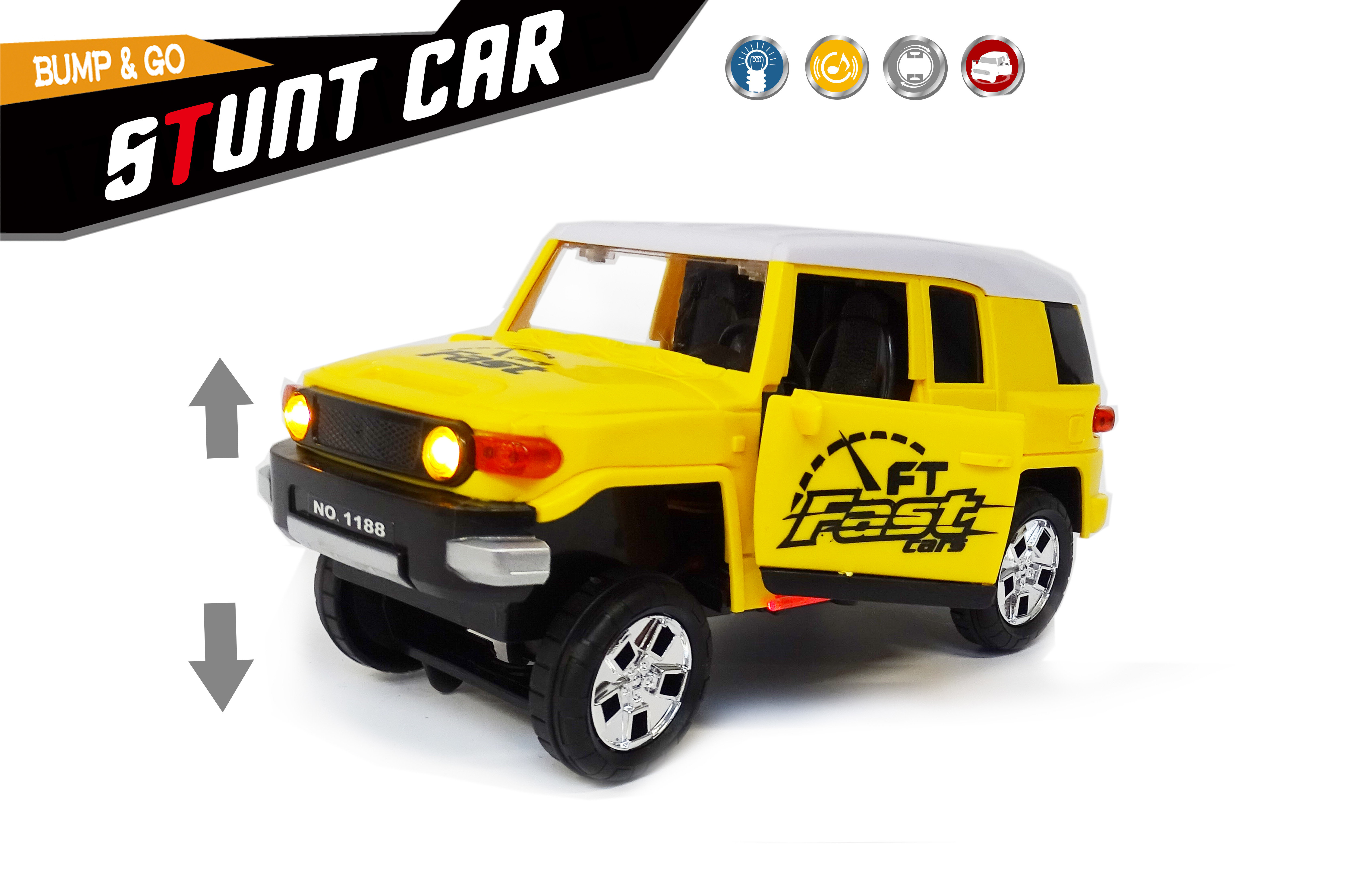 Stunt auto speelgoed - Super Max - Hummer met acrobatisch beweging 20CM