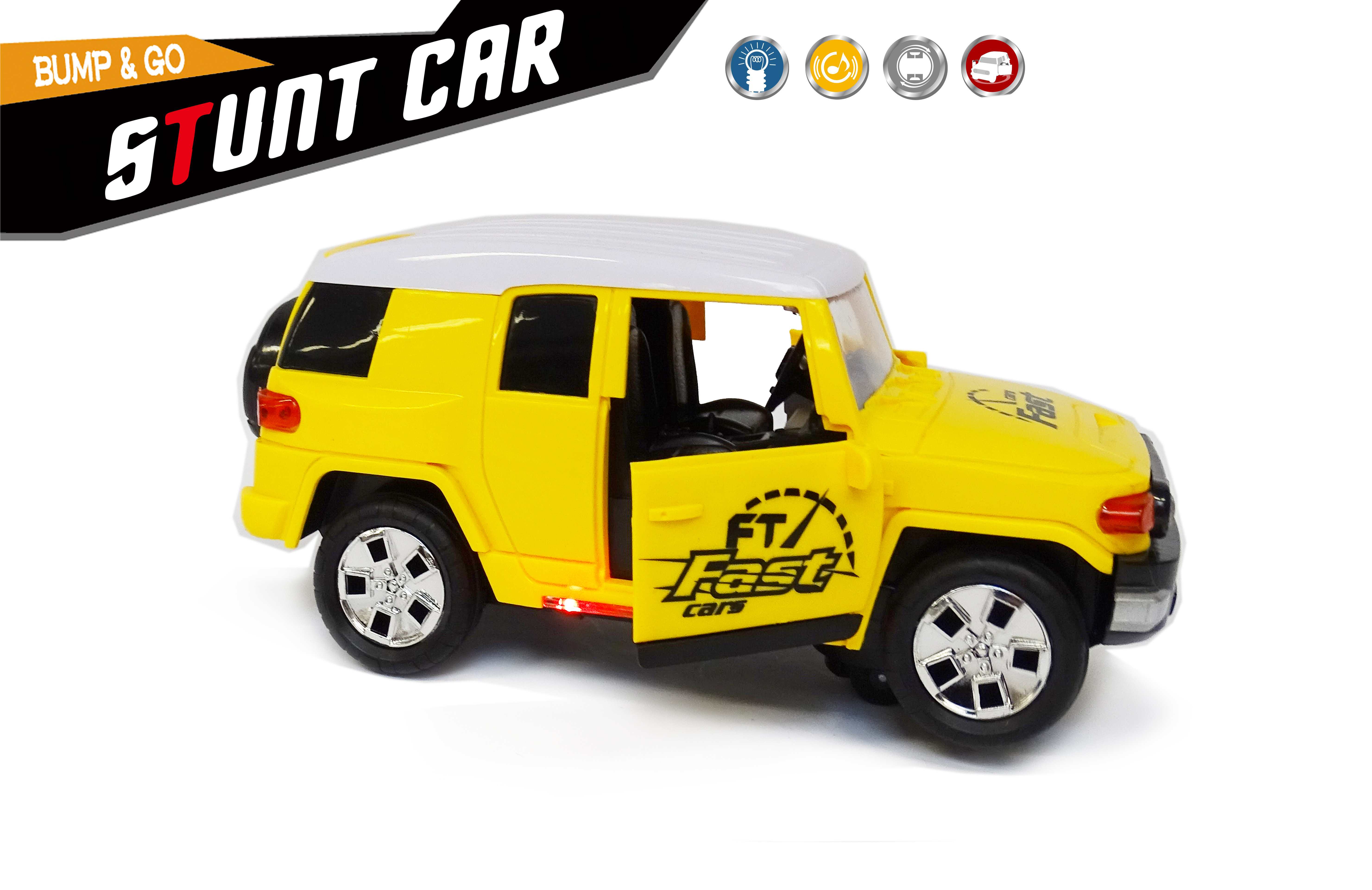 Stunt auto speelgoed - Super Max - Hummer met acrobatisch beweging 20CM