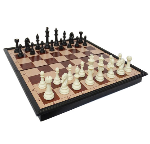 Chess set - Magnetic chess board - foldable board - 33x33 cm