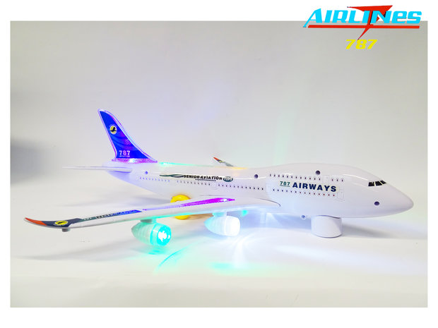 De Boeing 787 speelgoed vliegtuig - 46CM