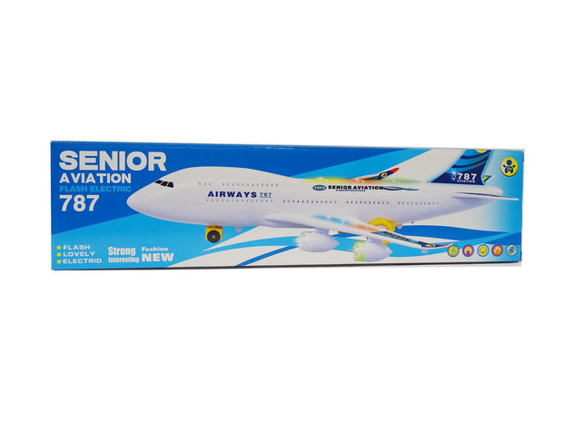 De Boeing 787 speelgoed vliegtuig - 46CM