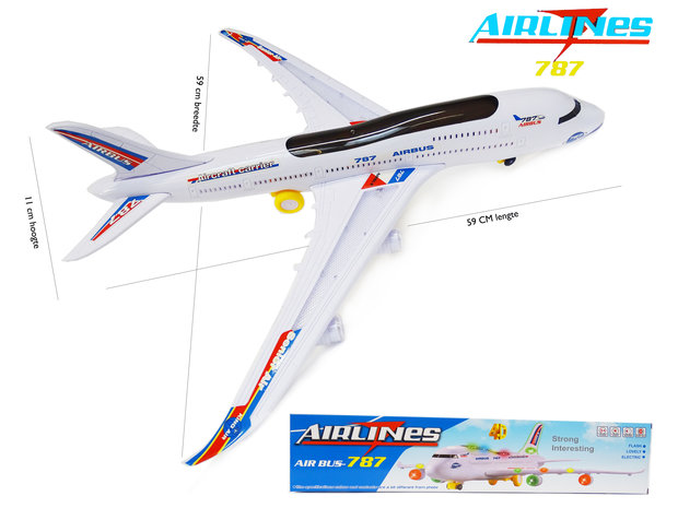 Avion jouet Airbus 787 46CM