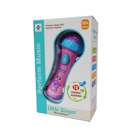 Speelgoed kinder microfoon met 12 muzikale instrumenten - Little Singer microphone 