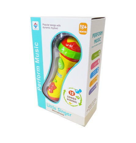 Speelgoed kinder microfoon met 12 muzikale instrumenten - Little Singer microphone m