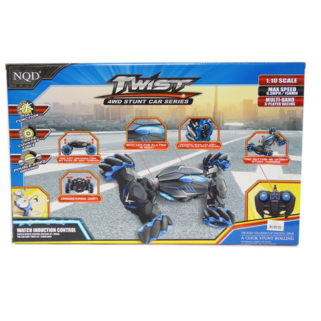 Rc Stunt Car 4WD 1:10 Transformer auto met hand en Afstandsbediening  bestuurbaar Twisten Off-Road Voertuig 2.4ghz 