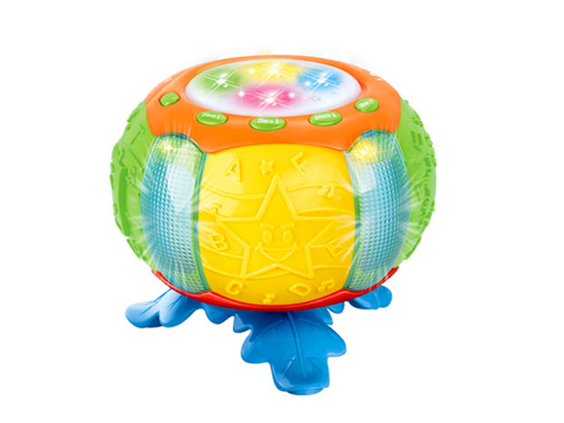 Dynamische Spielzeugtrommel mit unterschiedlicher Musik &ndash; Pumpkin Pat Drum (19 x 19 cm)