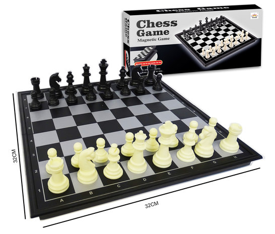 Schaakbord - Chess Magnetic Game- met magnetisch opvouwbaar bord - schaakspel 32CM