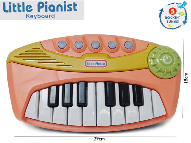 Speelgoed piano - Little Pianist - 5 muziekinstrument tonen - 29cm
