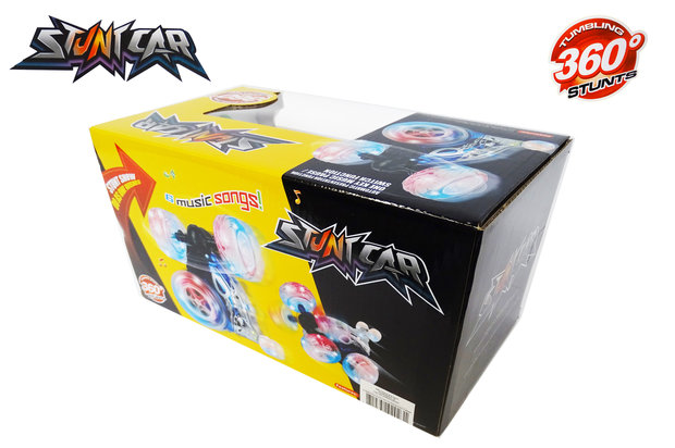 Rc stunt car - Acrobatische afstand bestuurbaar auto met 360&ordm; draaiende wielen - Oplaadbaar 17.5CM D