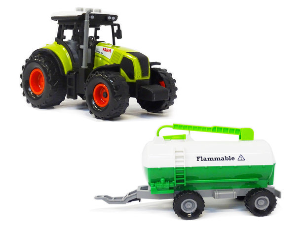 Landbouw tractor voertuig met giertank - met geluid en lichtjes - speelgoed traktor 38CM