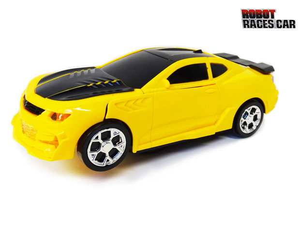 Transformer - Robot Race car - robot and car 2in1 - with sound and LED lights - 20CM