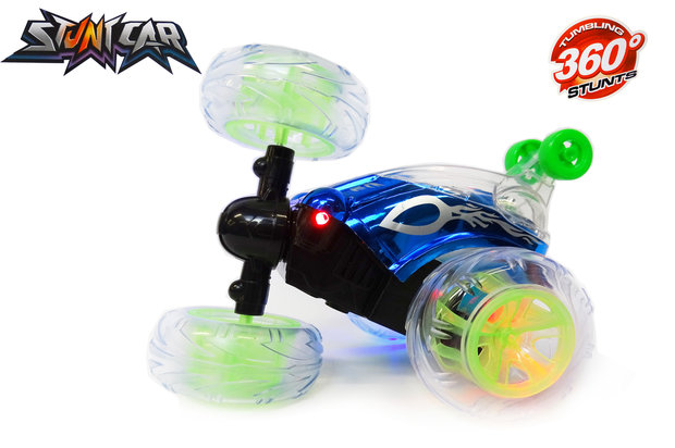 Rc stunt car - Acrobatische afstand bestuurbaar auto met 360&ordm; draaiende wielen - Oplaadbaar 17.5CM D