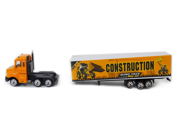 Speelgoed Vrachtwagen met oplegger  - Die cast model voertuigen - 1:87