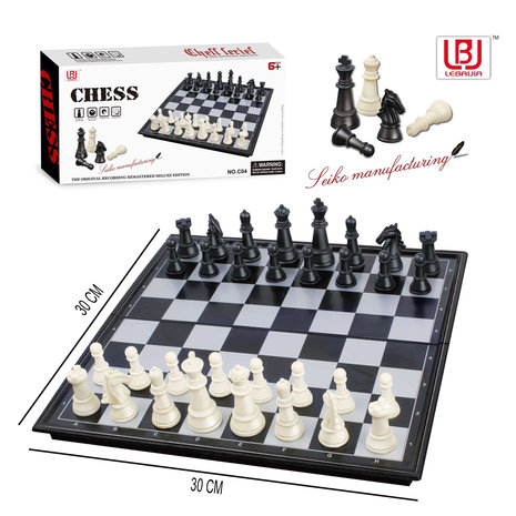 Schachbrett - Schach - magnetisches Klappbrett - Schachspiel 30CM