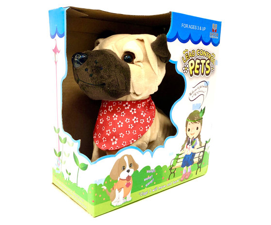 Blaffende speelgoed hondje - Met 7 verschillende kunstjes op geluid/aanraken - Voice Control Pets clap dog- 29CM