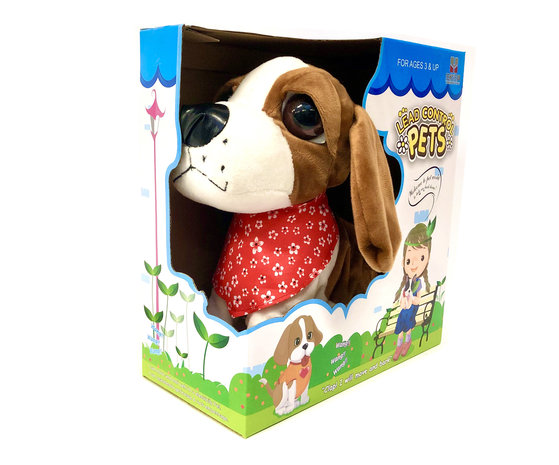 Blaffende speelgoed hondje - Met 7 verschillende kunstjes op geluid/aanraken - Voice Control Pets clap dog- 29CM