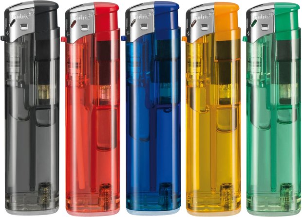 Klik aanstekers 50 stuks in tray navulbaar- electronic Unilite lighters - Tray (50stuks)