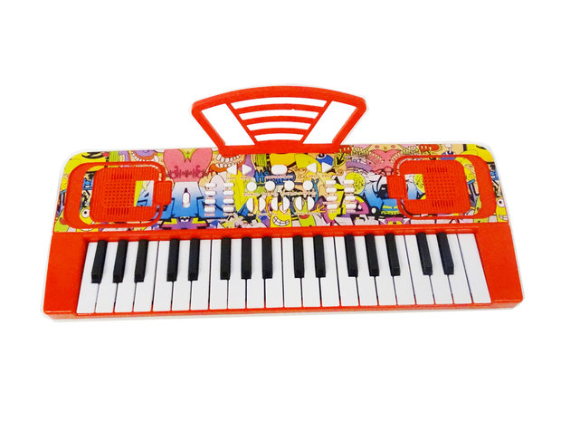 Speelgoed Keyboard met 37 tonen - muziek piano - met microfoon - 45 CM 