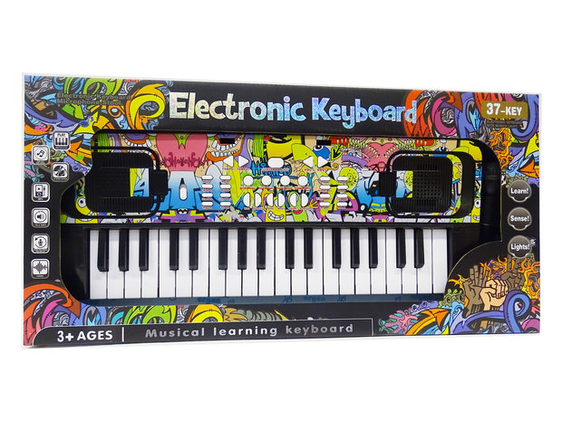 Speelgoed Keyboard met 37 tonen - muziek piano - met microfoon - 45 CM 