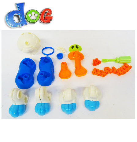 Ensemble de construction de jouets, ensemble de jeu &eacute;ducatif pour chien mignon, bricolage avec tournevis