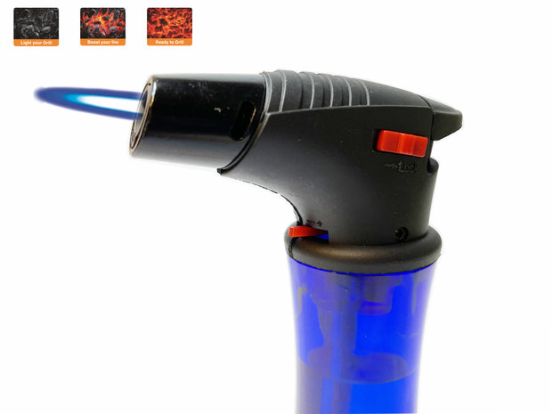 Jet Flame lighter - barbecue lighter - powerful turbo lighter - Display 12 pieces