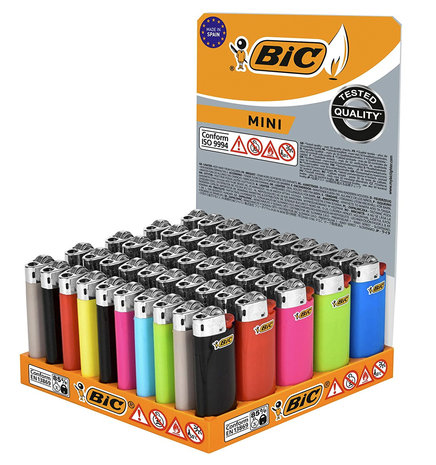 Bic aanstekers Mini - 50 stuks aanstekers groothandel B