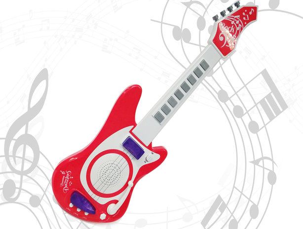 Elektrische muziek gitaar met microfoon 65CM