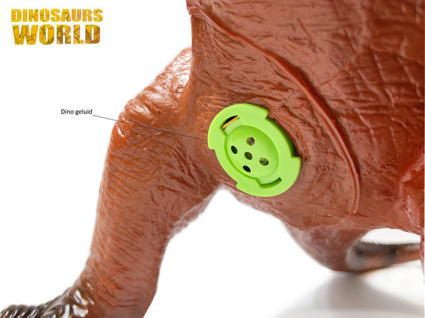 Giganotosaurus - fait des sons de dinosaure - Dinosaure jouet 50 cm - caoutchouc souple - Dinoworld
