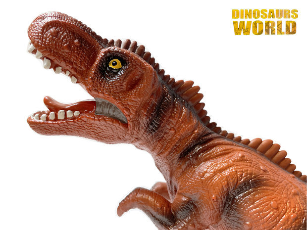 Giganotosaurus&nbsp;- maakt dino geluiden - Speelgoed dinosaurus 50 cm - zacht rubber -  Dinoworld&nbsp;