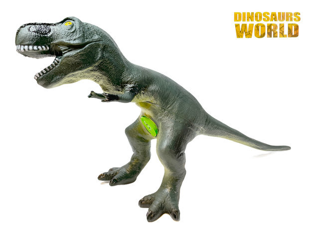 Dinosaur T-rex Toy 56 Cm - Soft Rubber - Makes Dino Sounds
