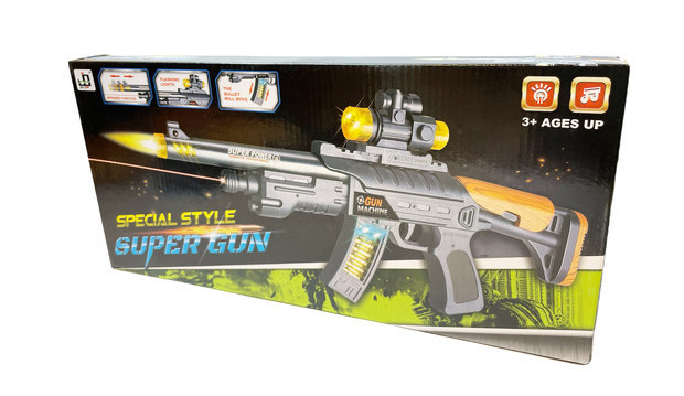 Speelgoed geweer - FN FAL - LED licht, schietgeluiden en trill functie - Special style Super Gun - 41CM