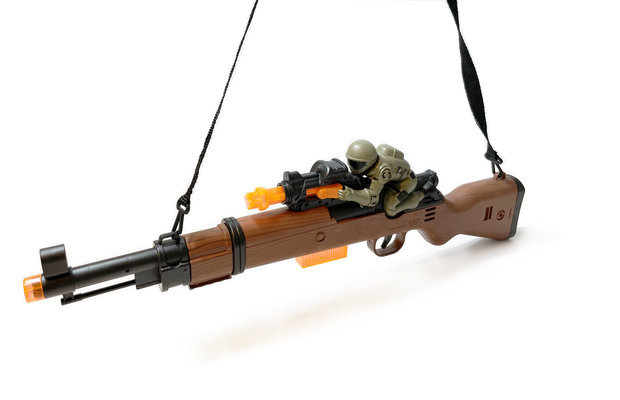 Flashing gun shotgun speelgoed jachtgeweer - Olympia - met licht - tril functie en schietgeluiden - 49CM