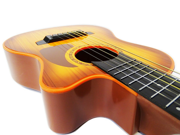 Speelgoed gitaar met opbergtas - 6 snaren - Music Guitar - 68 cm - Speelgoedinstrument 