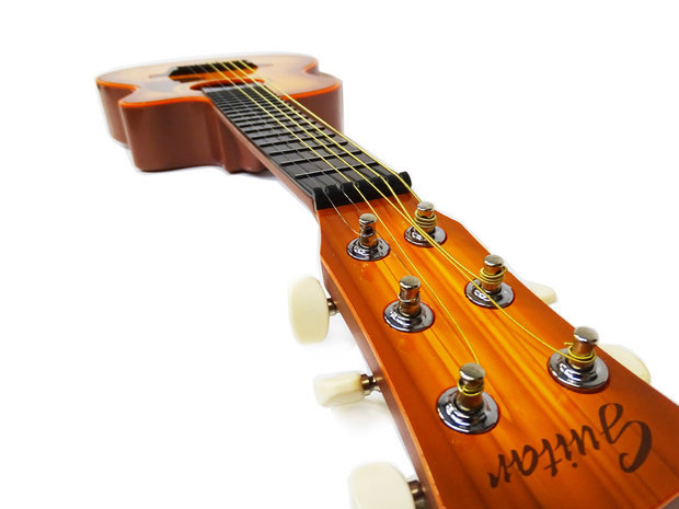 Speelgoed gitaar met opbergtas - 6 snaren - Music Guitar - 68 cm - Speelgoedinstrument 