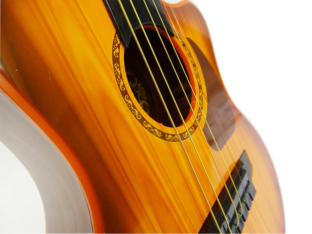 Speelgoed gitaar met opbergtas - 6 snaren - Music Guitar - 68 cm - Speelgoedinstrument 