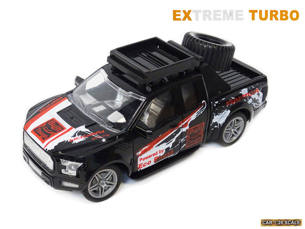 Rc auto Extreme Turbo rood  1:20 - radiografisch bestuurbare auto - 19 CM