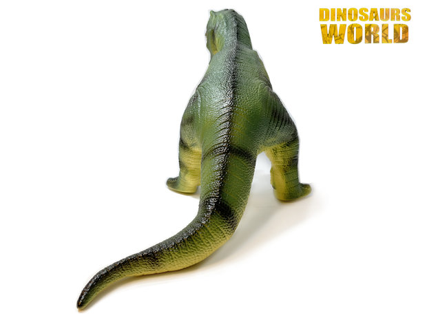 Diplodocus&nbsp; + T-Rex&nbsp; Dinosaurus speelgoed zacht rubber - maakt dino geluiden - Dinoworld&nbsp;- 