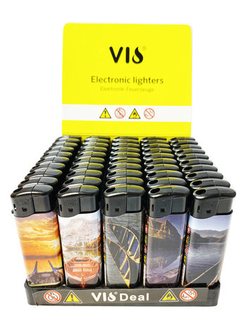 Unilite Vio electronic aanstekers Sleeve Deal mix (10 ass.) 50 stuks per tray