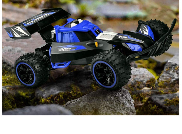 RC Buggy - 2.4GHZ radio grafisch bestuurbare auto 12km/u - 1:16 - oplaadbaar 2x accu