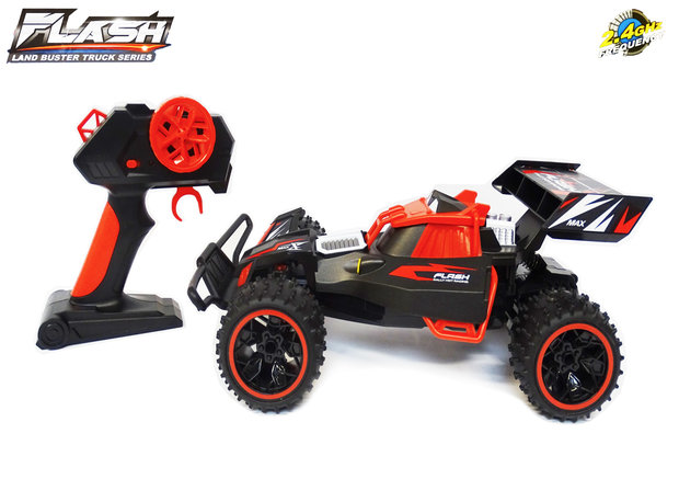 RC Buggy - 2.4GHZ radio grafisch bestuurbare auto 12km/u - 1:16 - oplaadbaar 2x accu