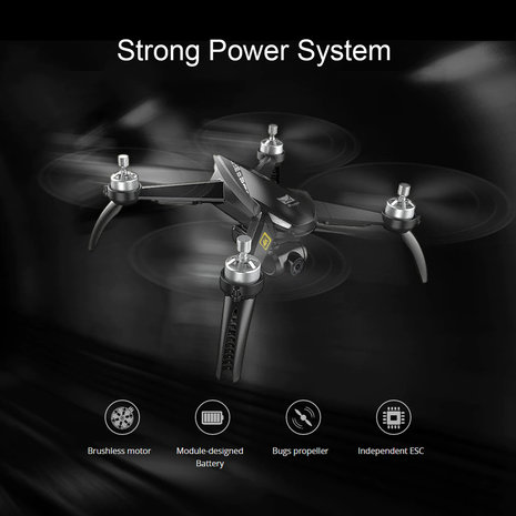 Drone MJX Bugs 5W 4K Ultra HD live camera + GPS 1000M Brushless motoren + Opbergtas